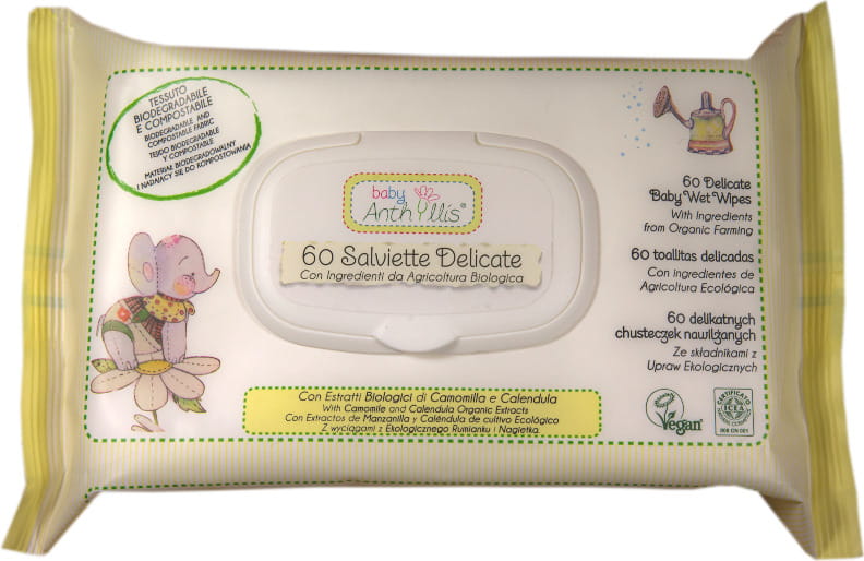 Lingettes humides 4en1 60 pièces - BABY ANTHYLLIS