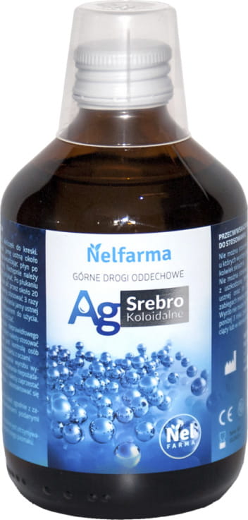 Flacon verre argent colloïdal ag10 300ml NELFARMA