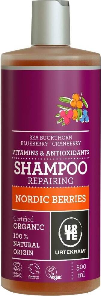 Shampoing régénérant aux baies nordiques BIO 500 ml URTEKRAM