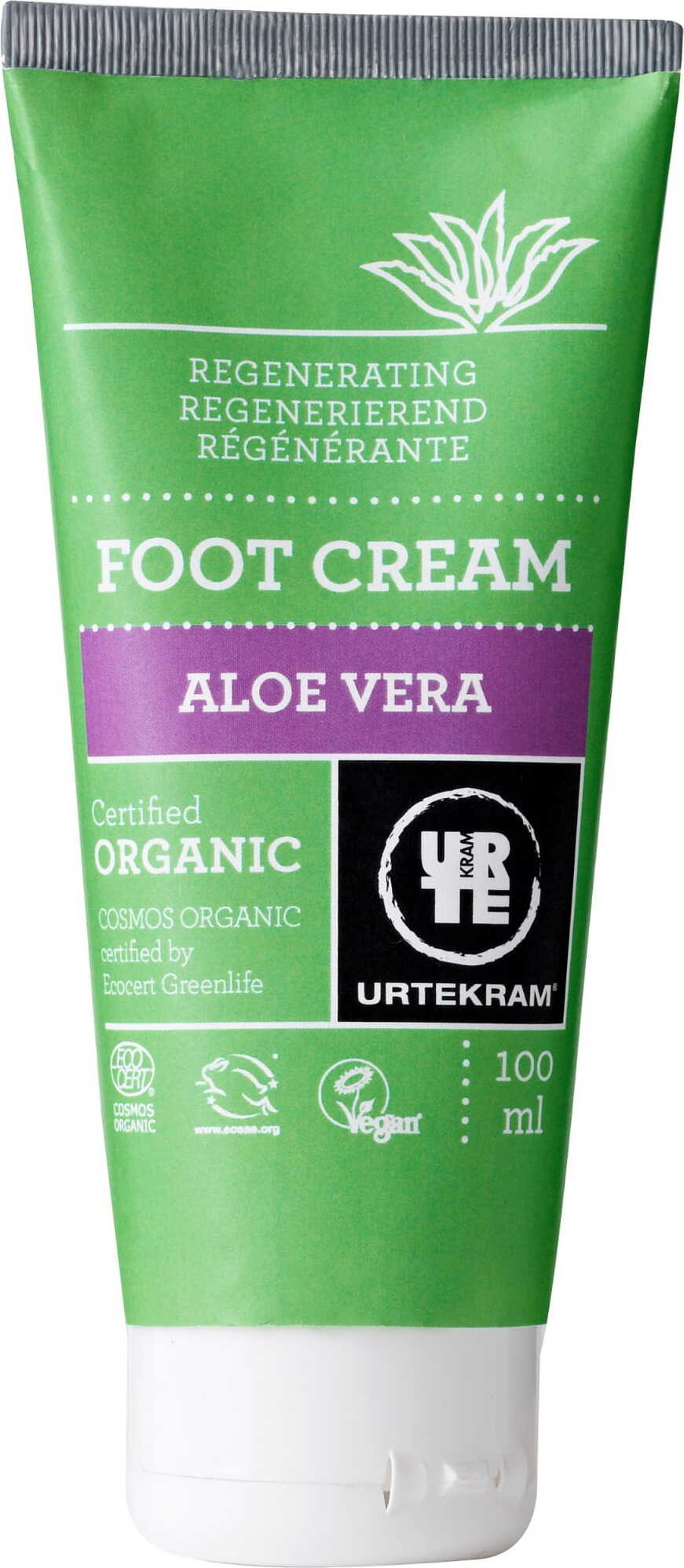 Crème pour les pieds à l'aloès BIO 100 ml URTEKRAM