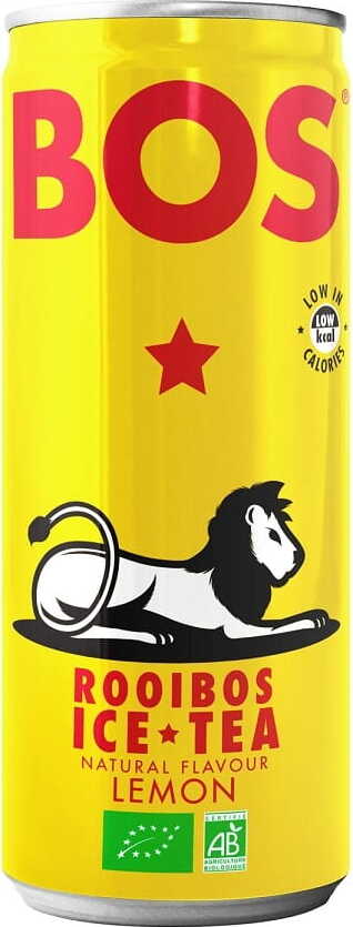 Boisson rooibos saveur citron BIO 250 ml (canette) - BOS