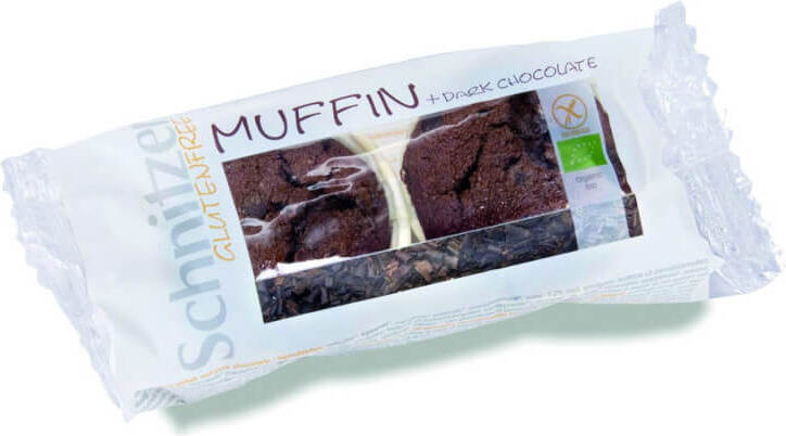 Muffins sans gluten au chocolat noir BIO 140 g SCHNITZER