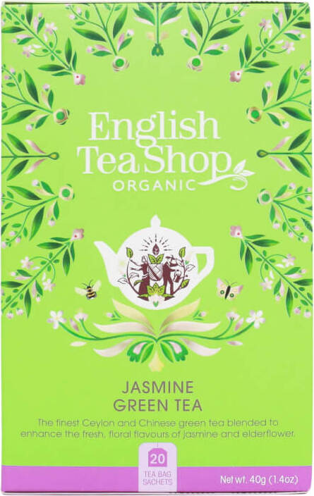 Thé vert au jasmin 20x2g BIO 40 g ENGLISH TEA SHOP