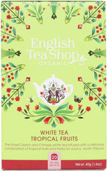 Thé blanc fruits tropicaux 20x2 g BIO 40 g ENGLISH TEA SHOP