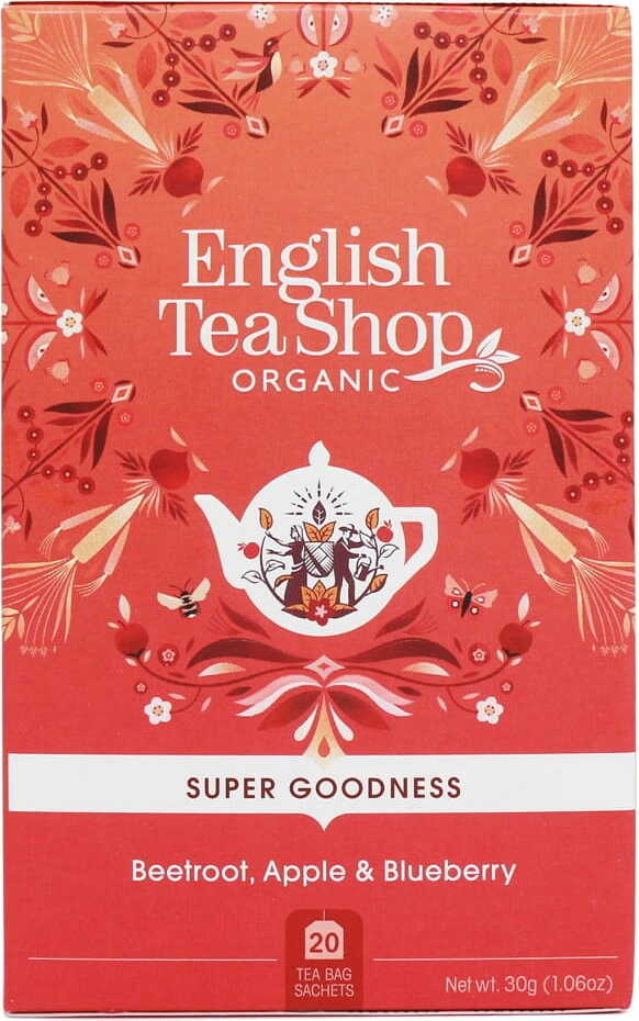Tisane à la betterave, pomme et églantier 20x1,5 g BIO 30 g ENGLISH TEA SHOP