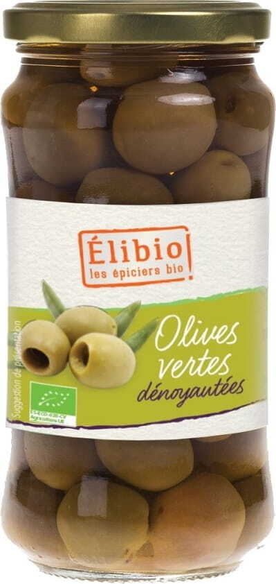 Olives vertes dénoyautées 350g EKO ELIbio