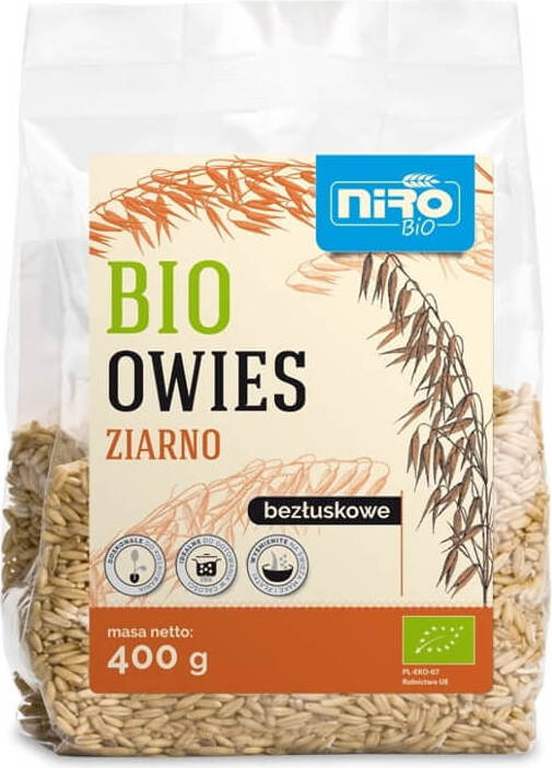 Avoine grain sans enveloppe BIO 400 g - NIRO