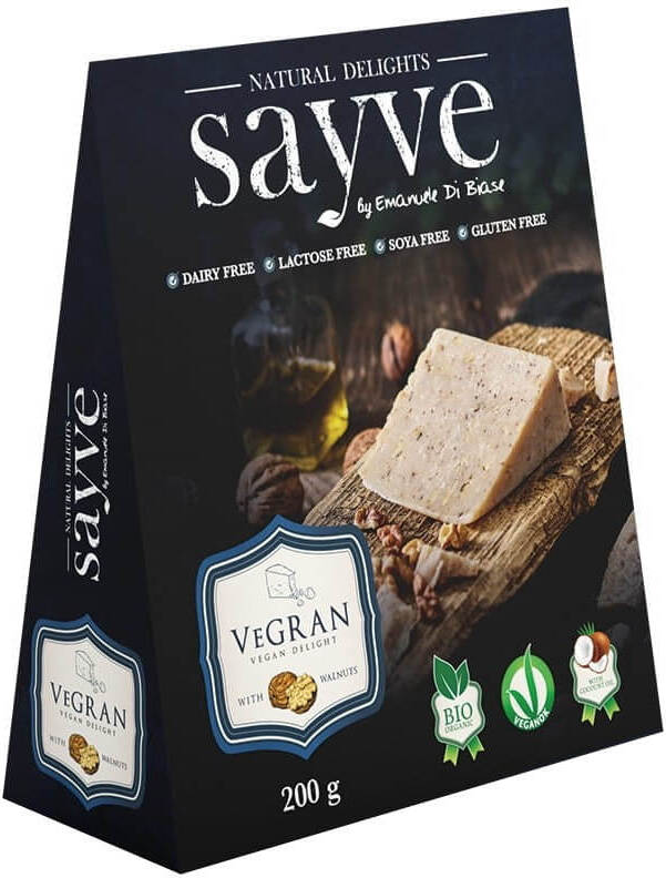 Produit végétalien aux pois chiches et aux noix sans lactose sans gluten BIO 200 g - SAYVE