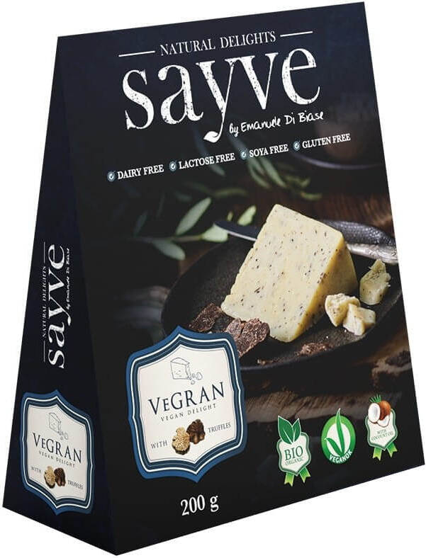 Produit végétalien aux pois chiches et truffes, sans lactose sans gluten BIO 200 g - SAYVE