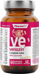 Venozin avec addition de bioperine 60 gélules vcaps PHARMOVIT HERBALLINE