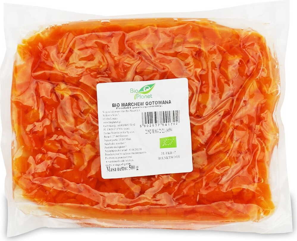 Carottes cuites BIO (polonais) (environ 0,50 kg)