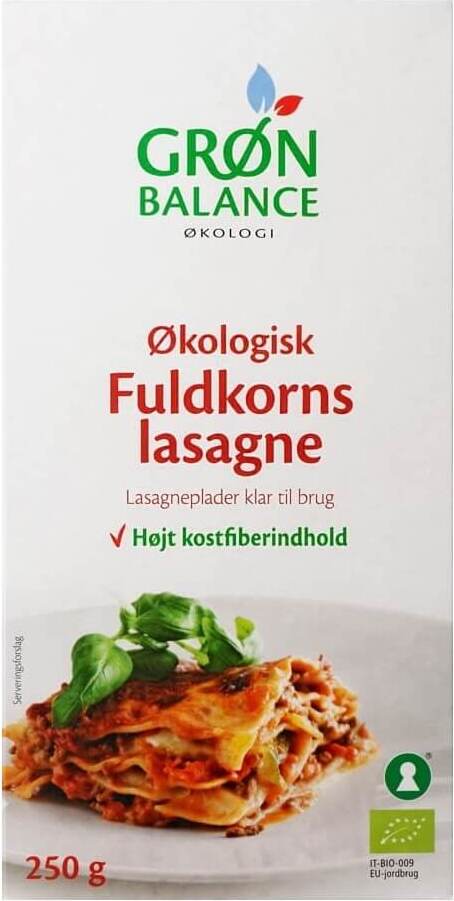 Pâtes (semoule complète) lasagnes BIO 250 g - GRON BALANCE