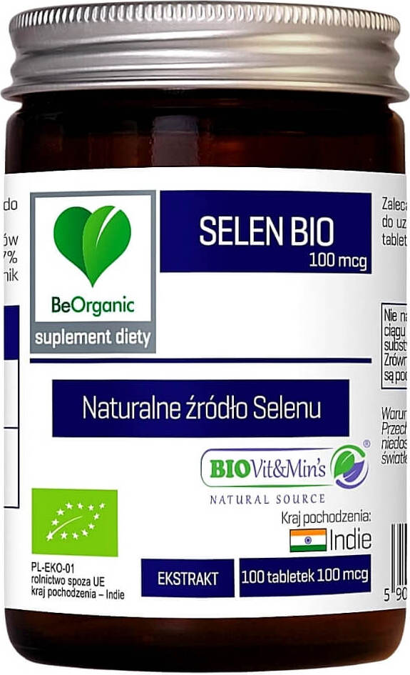 Extrait de sélénium BIO 100 comprimés (100 mcg) - BE ORGANIC