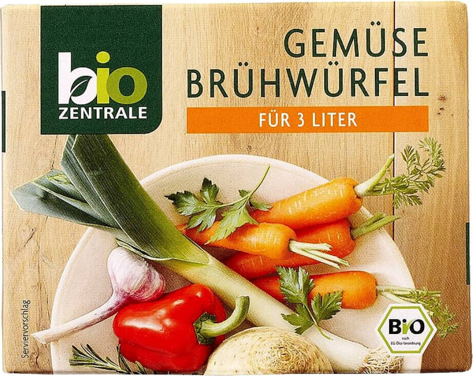 Cubes de bouillon de légumes 60g ECO - BIO - ZENTRALE