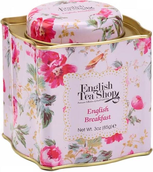 Thé English breakfast versé dans une boîte décorative BIO 85 g ENGLISH TEA SHOP