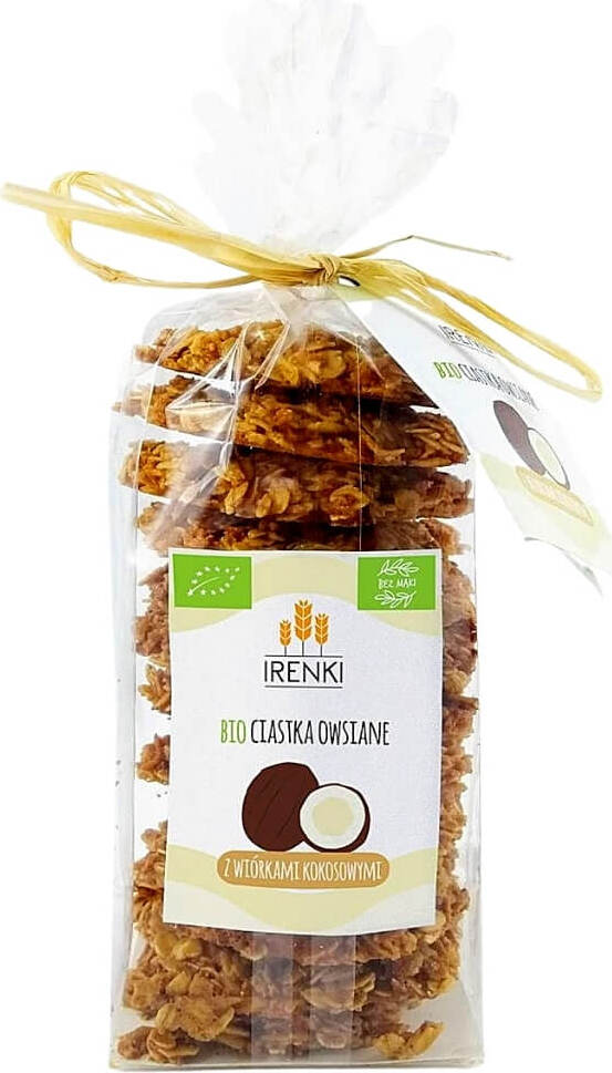Biscuits à l'avoine avec copeaux de noix de coco BIO 150 g - IRENKI
