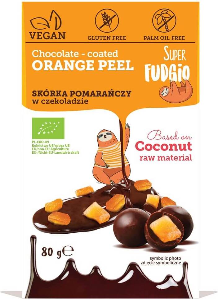 Écorce d'orange au chocolat BIO 80 g SUPER FUDGIO