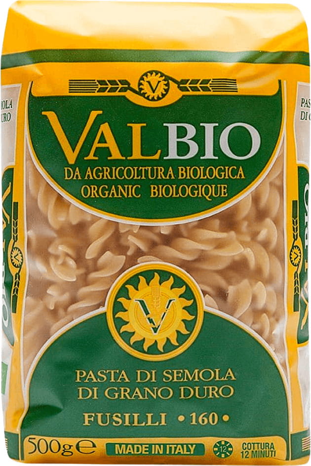 Pâtes fusilli (semoule) BIO 500 g - VALBIO