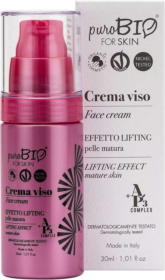 Crème visage liftante pour peaux matures 30 ml - PUROBIO