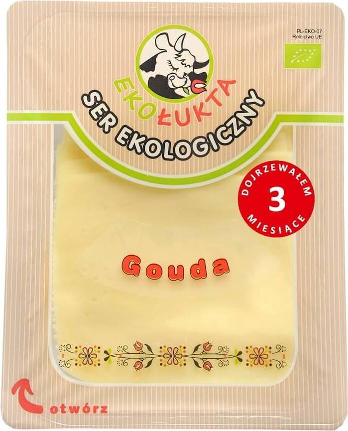Tranches de fromage présure Gouda BIO 125 g - ECO ŁUKTA