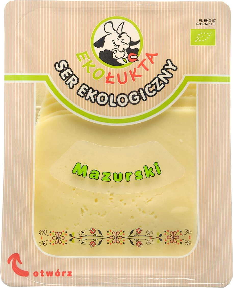 Fromage présure de Mazurie BIO tranches 125 g - ECO ŁUKTA