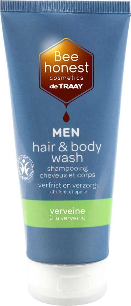 Shampooing et gel douche 2en1 pour homme verveine et eco miel 200 ml - BEE HONEST