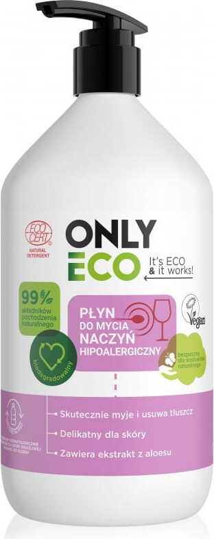 Liquide vaisselle écologique hypoallergénique 1000 ml - ONLY ECO