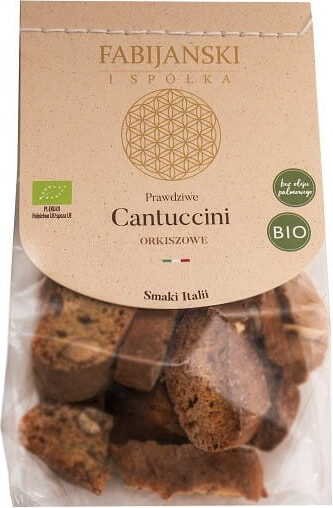 Cantuccini BIO galettes d'épeautre aux amandes 100 g - FABIJAŃSCY