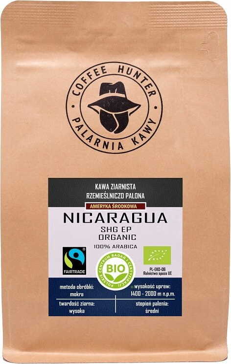 Café arabica en grains 100% nicaragua commerce équitable BIO 250 g - COFFEE HUNTER