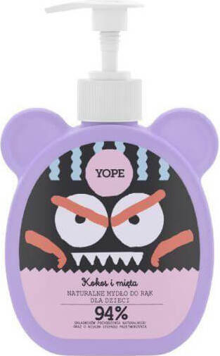 Savon mains liquide naturel pour enfants noix de coco et menthe 400ml YOPE