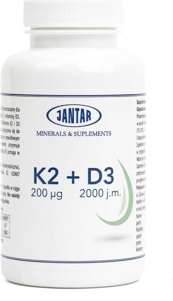 Vitamine K2 + D3 90 gélules - JANTAR