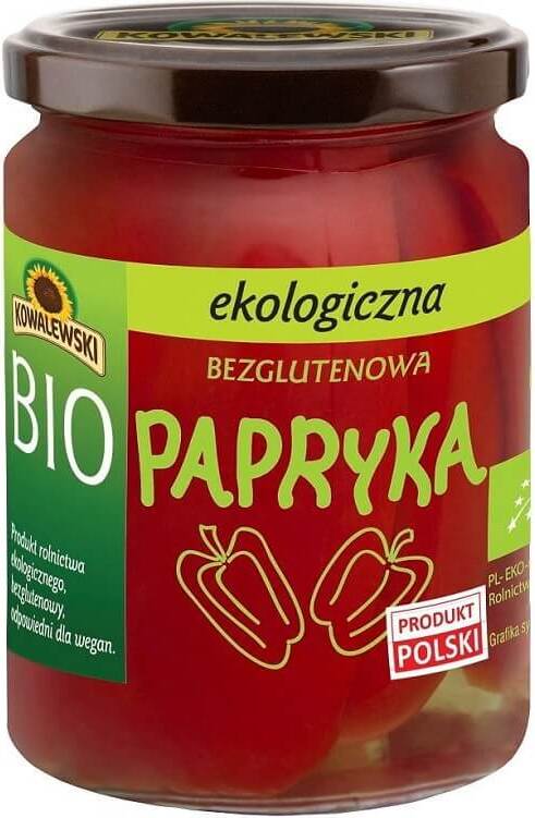 Piment mariné sans gluten BIO 480 g (220 g) - KOWALEWSKI