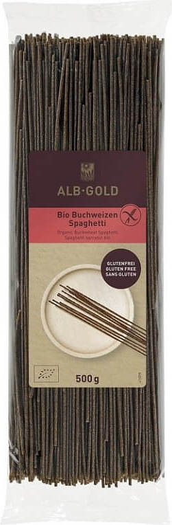 Pâtes (sarrasin) spaghetti sans gluten BIO 500 g - ALB GOLD
