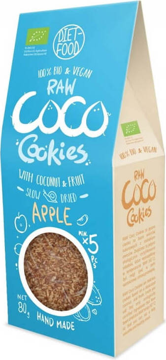 Biscuits coco à la pomme BIO 80 g DIET FOOD
