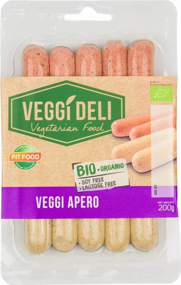 Mélange de saucisses BIO végétariennes 200 g VEGGI DELI