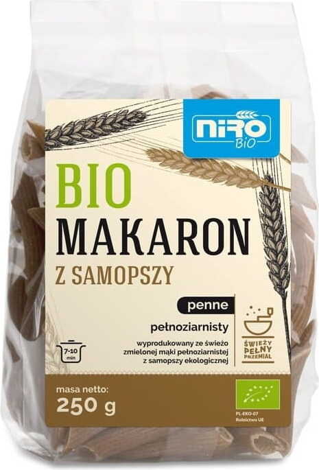 Pâtes complètes penne au petit épeautre BIO 250 g - NIRO