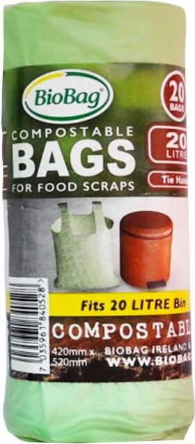 Sacs poubelles BIO et mixtes 20 L 20 pcs (compostables et biodégradables) - BIOBAG