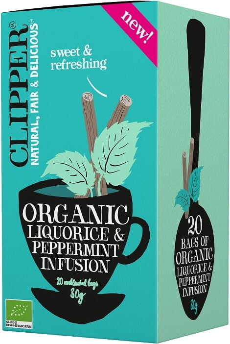 Thé à la réglisse et à la menthe poivrée BIO 30 g (20 x 15 g) - CLIPPER