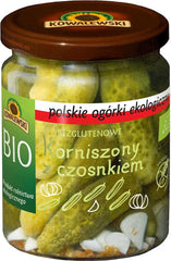 Concombres en conserve à l'ail sans gluten BIO 540 ml (220 g) - KOWALEWSKI