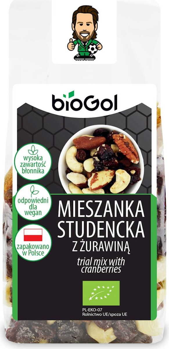 Mélange étudiant aux canneberges BIO 150 g - BIOGOL