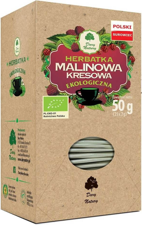 Tisane Borderland framboise BIO (25 x 2 g) - CADEAUX DE LA NATURE