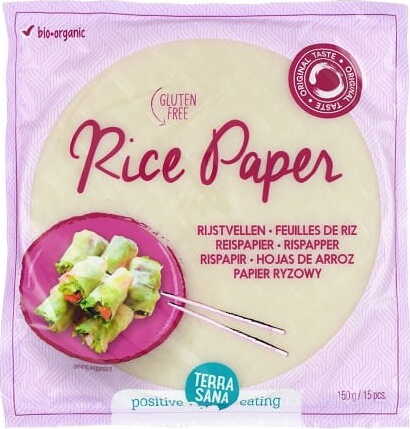 Feuille de riz sans gluten BIO 150 g (15 pcs.) - TERRASANA