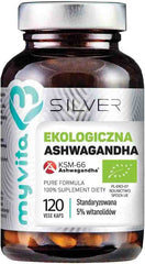 Ashwagandha bio KSM - 66 ginseng - Ginseng indien BIO 200 MG 120 gélules MYVITA SILVER