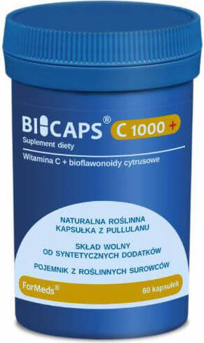 Bicaps Vitamine C 1000 + bioflavonoïdes d'agrumes 30 portions 60 gélules FORMEDS