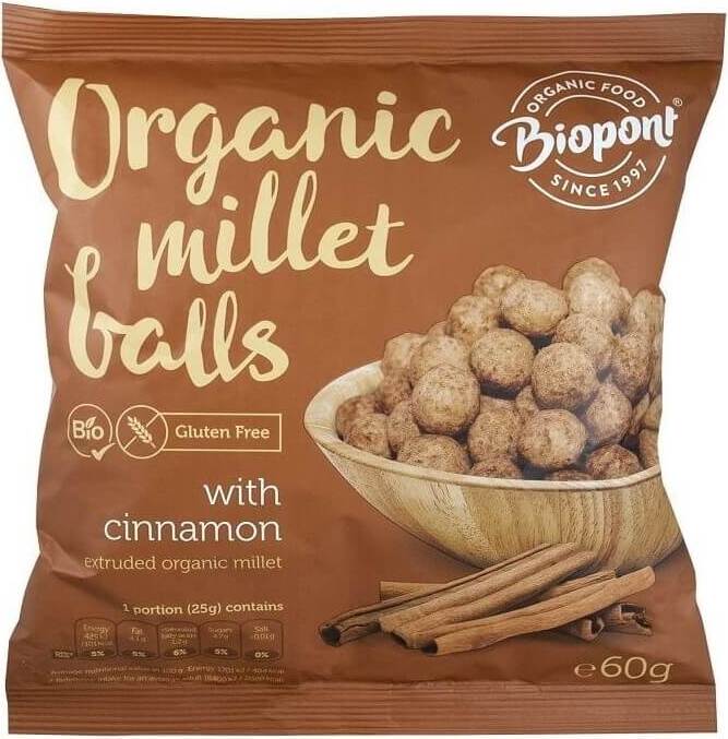 Chips sans gluten millet cannelle BIO 60 g - BIO PONT