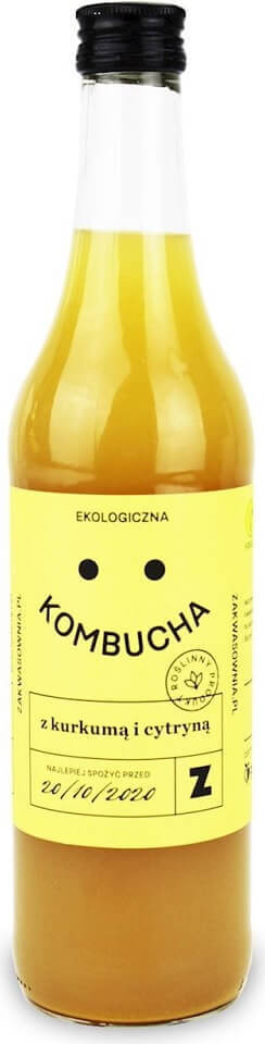 Kombucha au curcuma et citron BIO 500 ml - COMMANDE