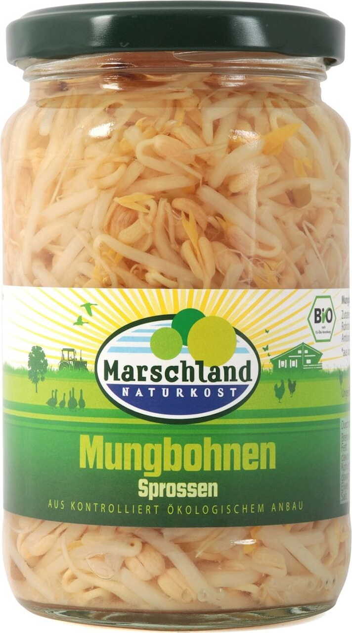 Germes de haricot mungo en saumure BIO 330 g (175 g) - MARSCHLAND NATURKOST