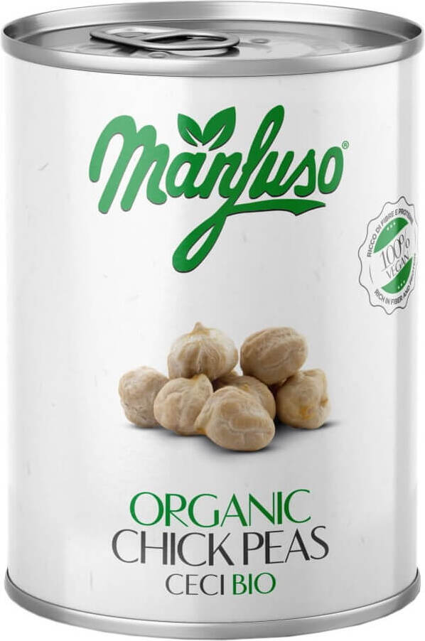 Pois chiches en saumure BIO 400g MANFUSO