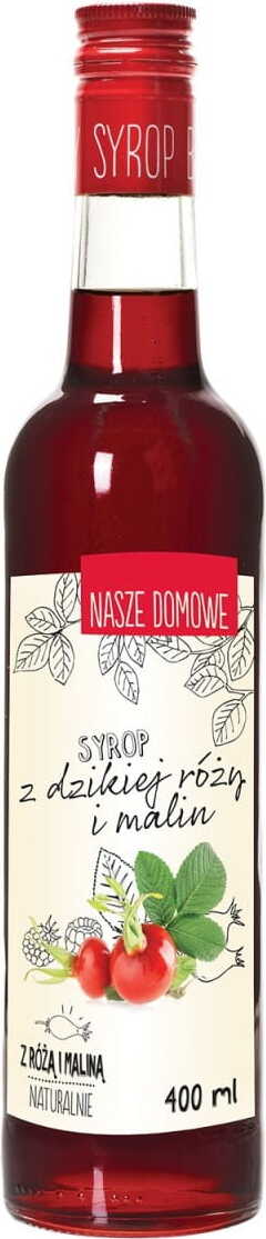 Sirop d'églantier et de framboise 400ml PREMIUM ROSA