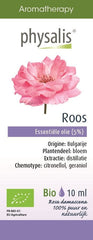 Huile essentielle rose de Damas (roos) BIO 10 ml - PHYSALIS